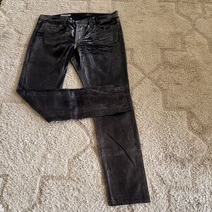 AG Adriano Goldschmied Dark Textured Pants